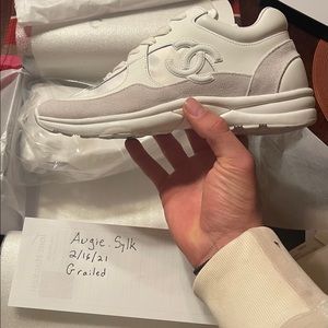 Chanel sneakers all white
